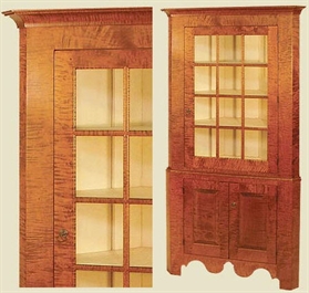 Hepplewhite Corner Cupboard