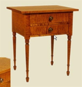 Two Drawer Sheraton Night Stand