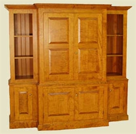 5 Piece Entertainment Center With Side Shelves
