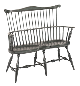 44" Double Oval Settee w/Comb