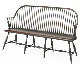 68" Continuous Arm Settee
