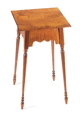 Square Table w/Turned Leg