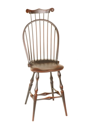 Bow Back Bar Stool w/Comb