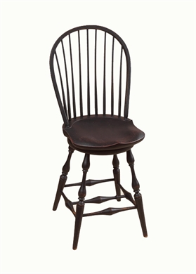 26" Bowback Swivel Bar Stool